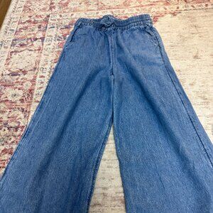 Monoprix Kids Girls Denim Pants Size 10 Yrs In Good Shape!!